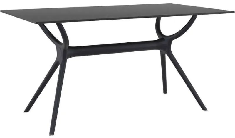 AIR ΤΡΑΠΕΖΙ 140Χ80εκ. BLACK LAMINATE 12mm