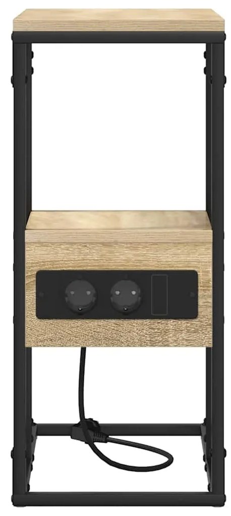 vidaXL Κομοδίνο Sonoma Δρυς 41.5 x 26 x 60.5 εκ Επεξεργασμένο ξύλο