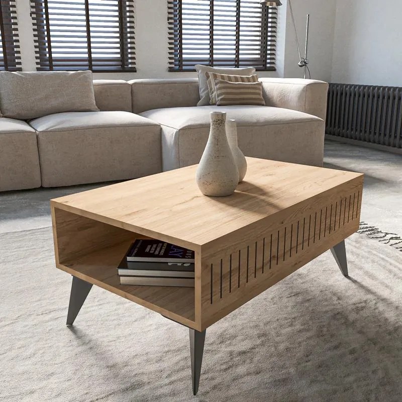 Τραπεζάκι σαλονιού Marla oak 90x56x40 εκ. 90x56x40 εκ.