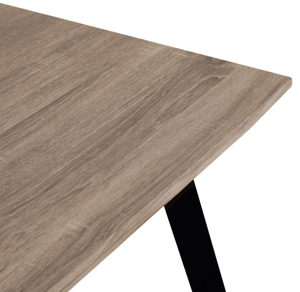 Τραπέζι OFIRA με Μαύρα πόδια Sonama 140x80x76Y εκ. 140x80x76 εκ.