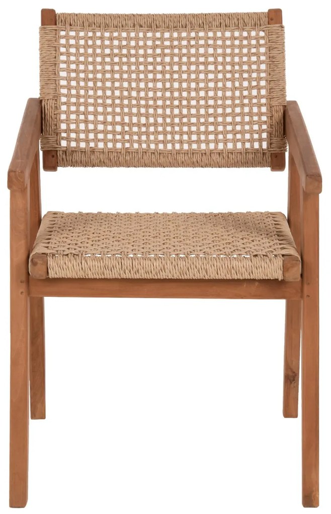 Καρέκλα-Πολυθρόνα C9403.01 Μασίφ Ξύλο Teak Φυσικό 54x60x85Y ΕΚ. 54x60x85 εκ.