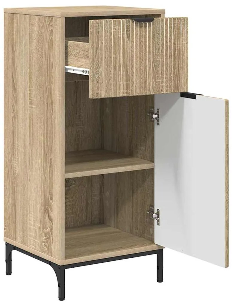 vidaXL Σετ Επίπλων Μπάνιου με ράφι 2 pcs Sonoma Δρυς 39.5 x 36 x 88 εκ