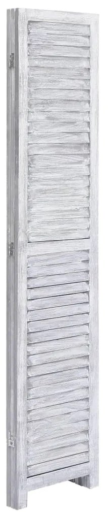 vidaXL Διαχωριστικό Δωματίου με 3 Πάνελ Γκρι 105 x 165 εκ. Ξύλινο