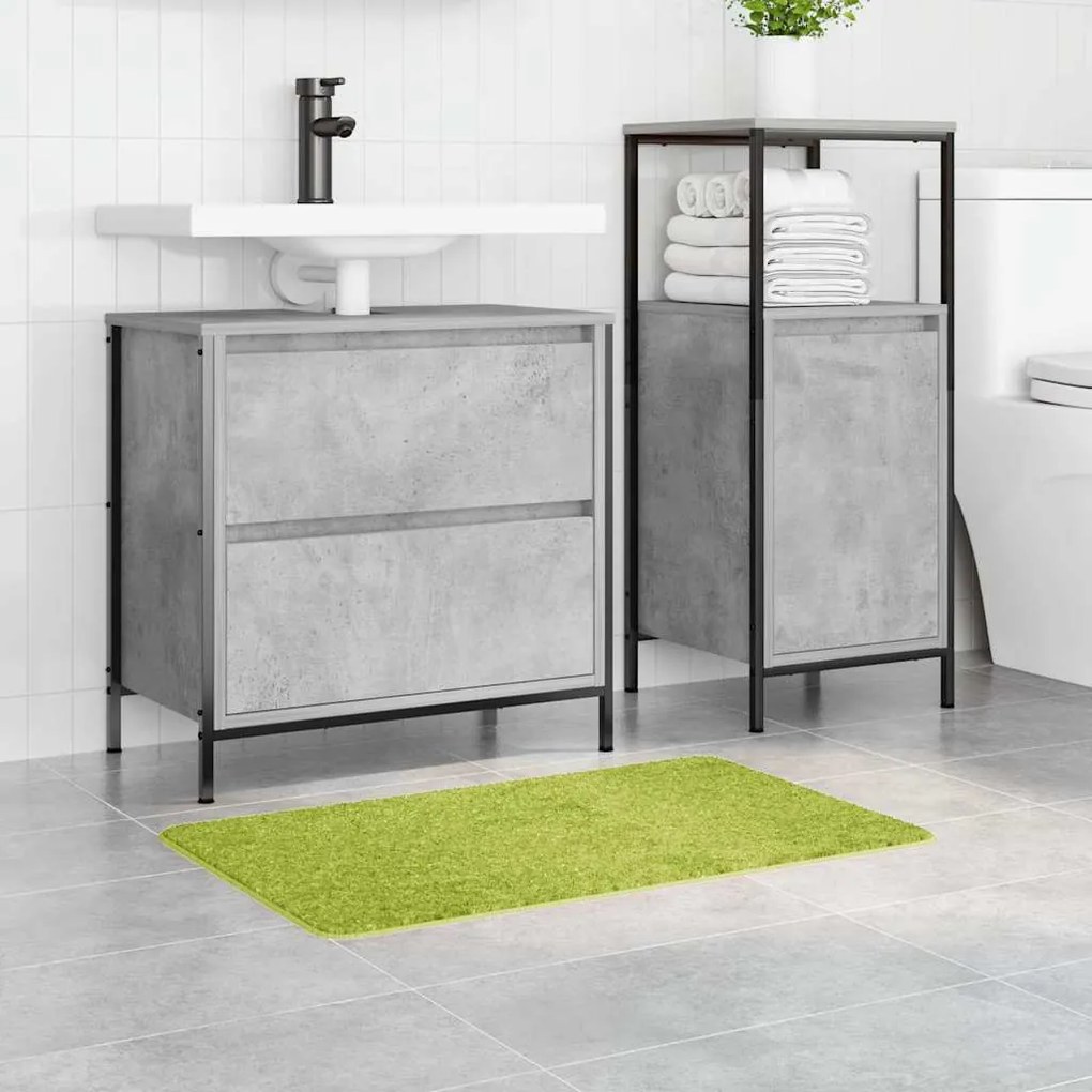vidaXL Πατάκι μπάνιου Πράσινο 50 x 80 cm Πολυπροπυλένιο