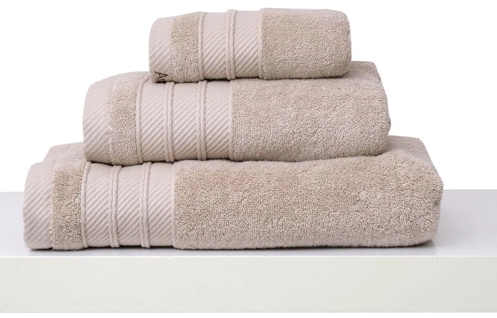 Πετσέτα Με Φάσα Soft Sand Anna Riska Προσώπου 50x100cm 100% Cotton