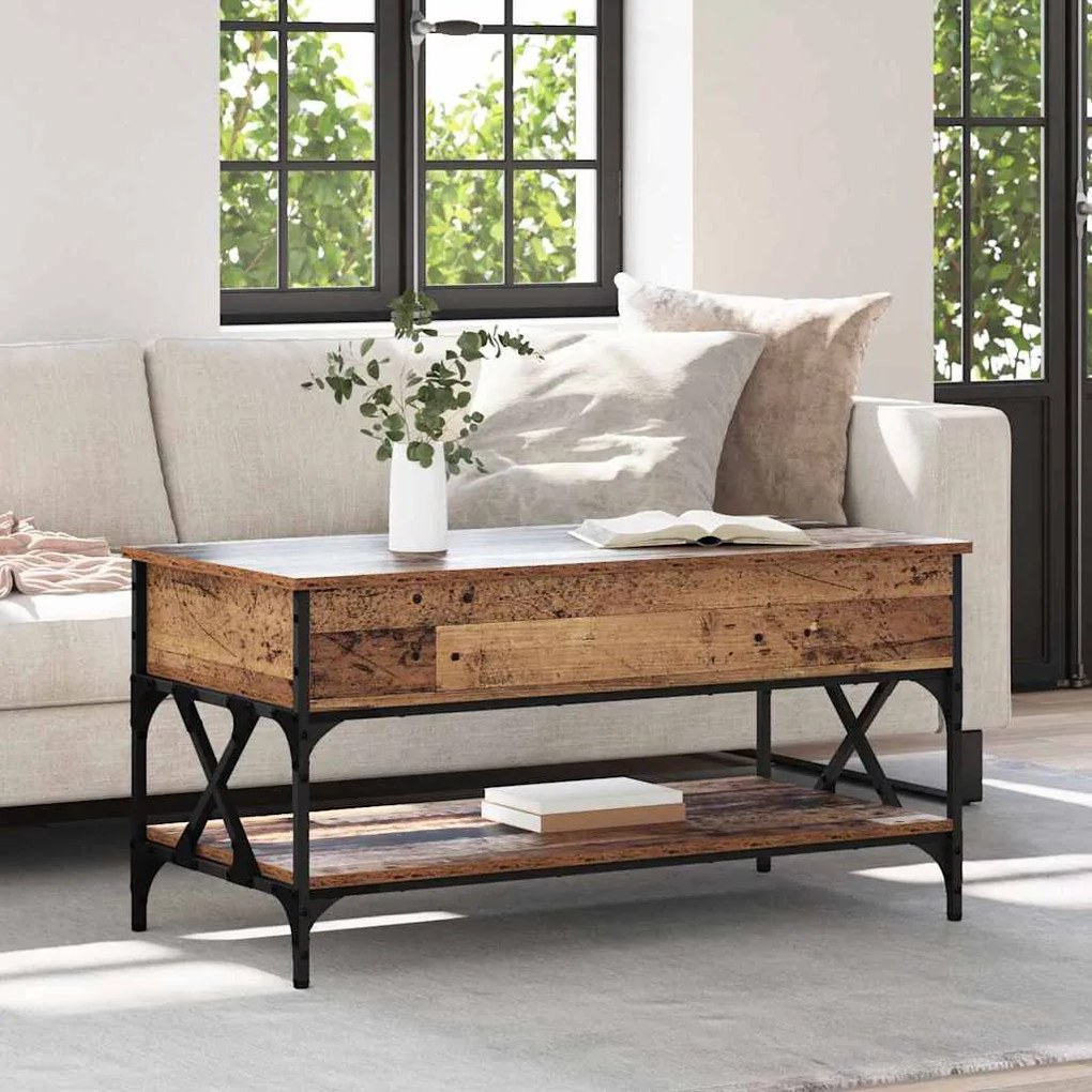 Τραπεζάκι σαλονιού Παλιό Ξύλο 100 x 50 x 50 cm