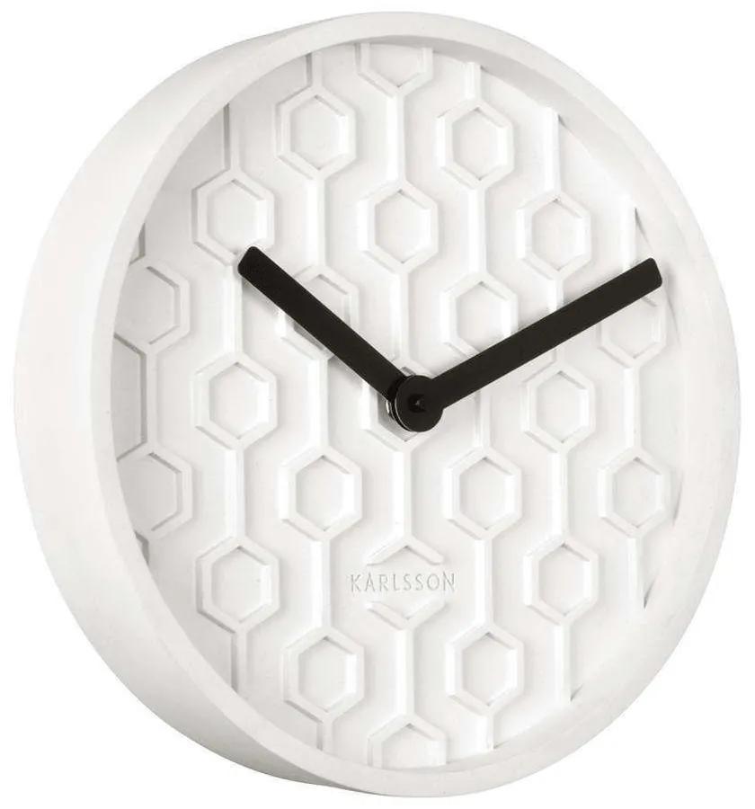 Ρολόι Τοίχου Honeycomb KA5869WH 31x5cm White Karlsson Τσιμέντο