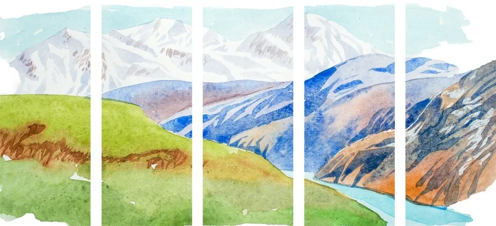 Εικόνα 5 μερών ορεινό τοπίο