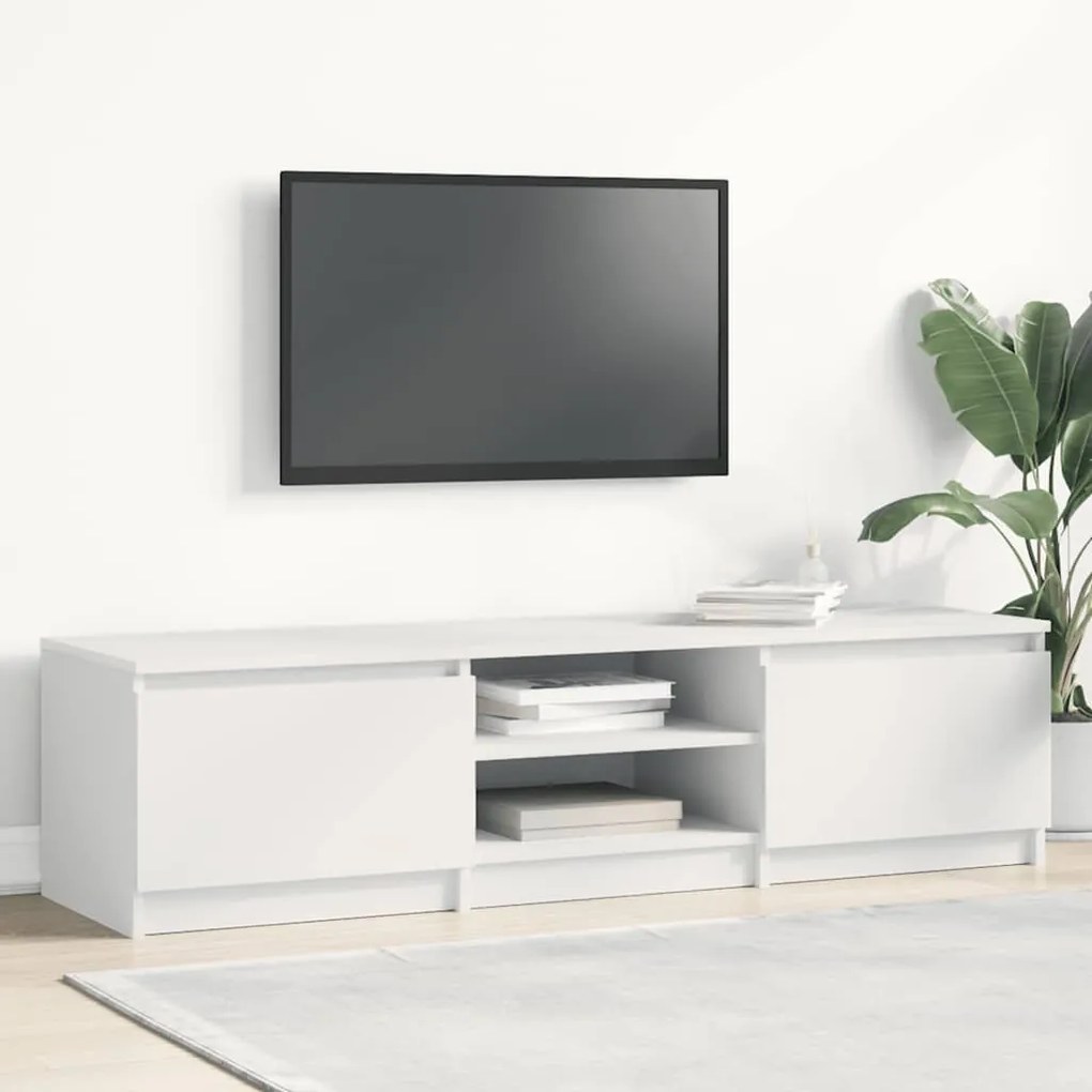 vidaXL Έπιπλο Τηλεόρασης Λευκό 140 x 40 x 35,5 εκ. από Επεξ. Ξύλο