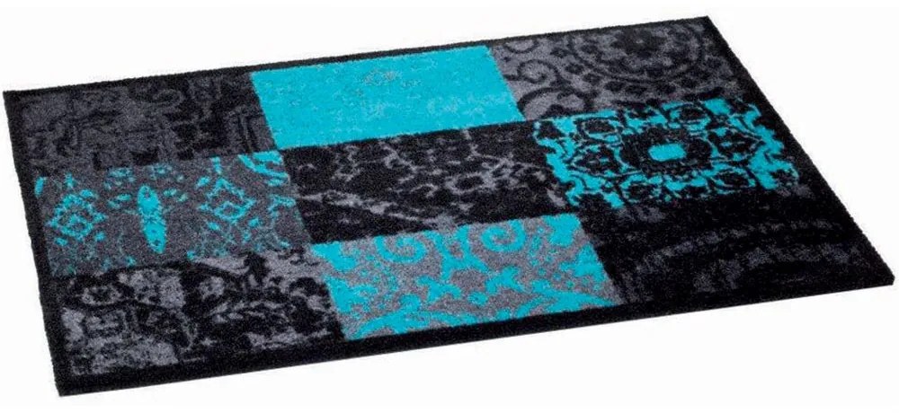 Πατάκι Εισόδου Ambiance 913 Patchwork 50X75cm Turquoise Sdim 50X75