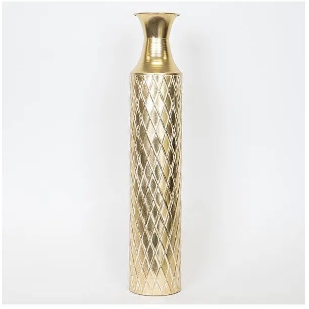 Βάζο Μεταλλικό Χρυσό 12x12x61cm 752-22024 Estheti-752-22024-Χρυσό 752-22024
