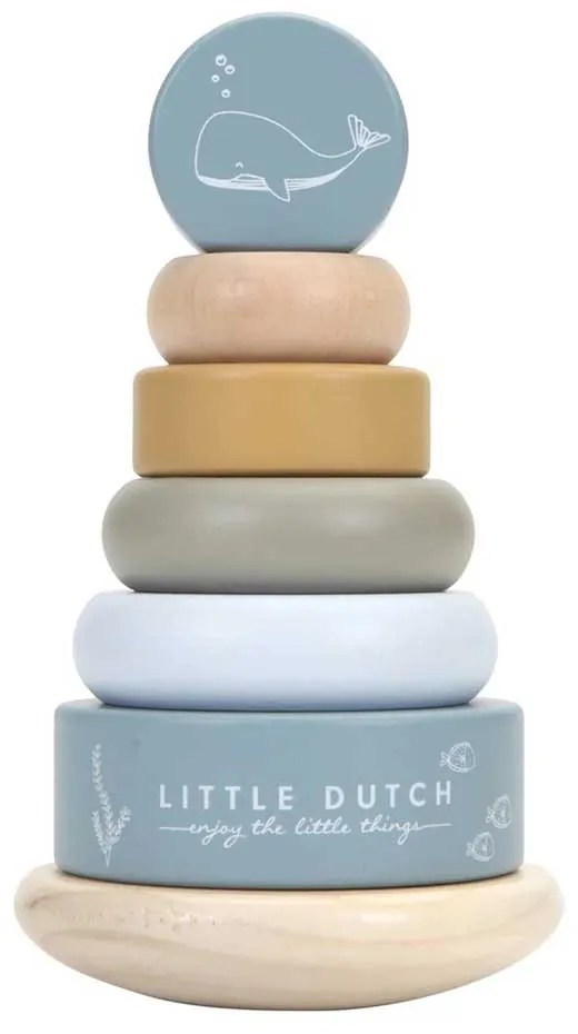 Ξύλινη Πυραμίδα Στοίβαξης & Ισορροπίας Little Dutch Ocean LD8013