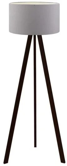 Φωτιστικό δαπέδου PWL-1059 Pakoworld Ε27 γκρι-μαύρο Φ38x140εκ-202-000101-Γκρι 202-000101