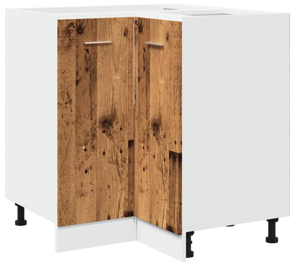 vidaXL Ντουλάπι Κουζίνας "Lyon" Παλιό Ξύλο 75,5x75,5x81,5 εκ. από Τεχνητό Ξύλο