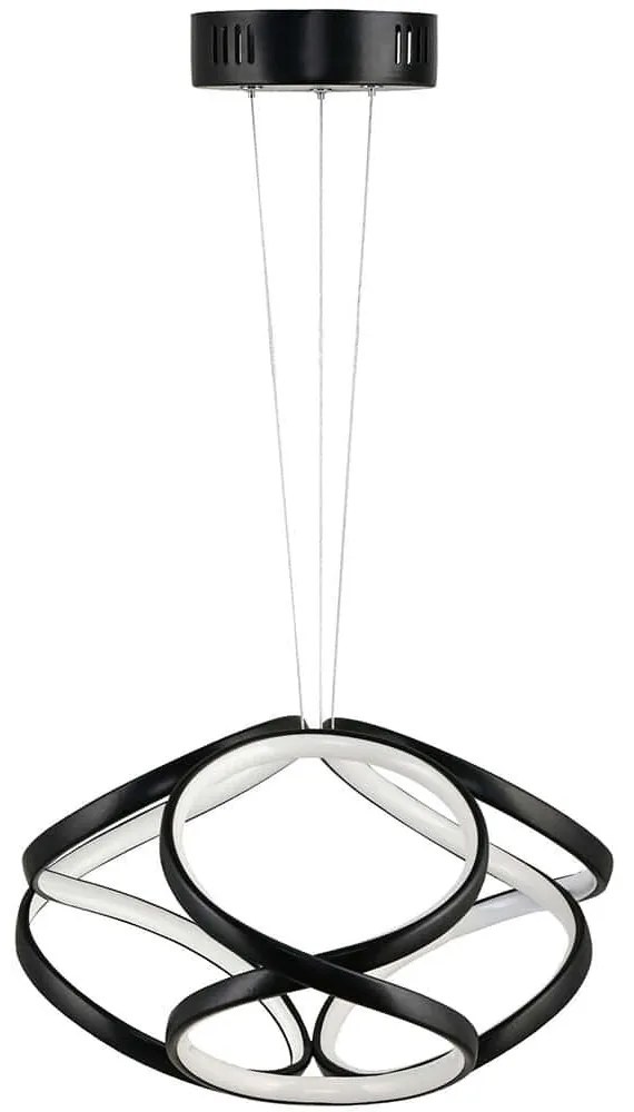 Φωτιστικό Οροφής Apeiro 166PRG1177 35x35x80cm Led 60-80W 6500K Black Opviq