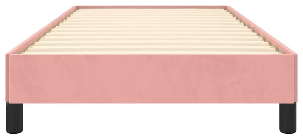 Πλαίσιο Κρεβατιού Ροζ 80x200 εκ. Βελούδινο - Ροζ