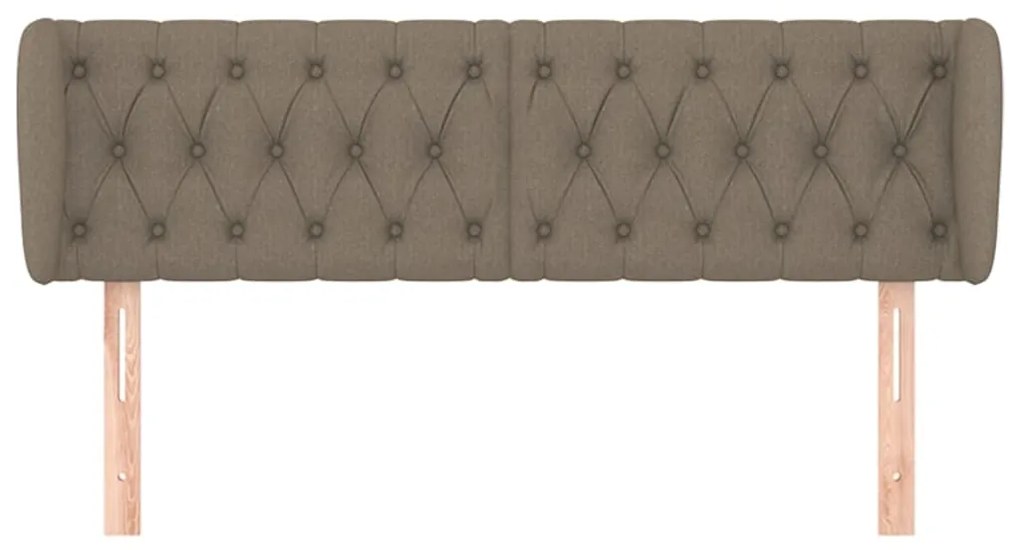 vidaXL Κεφαλάρι με Πτερύγια Taupe 163x23x78/88 εκ. Υφασμάτινο