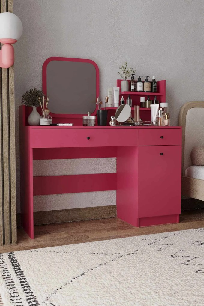 Make-Up Table Harmony 2 Square - Raspberry Raspberry