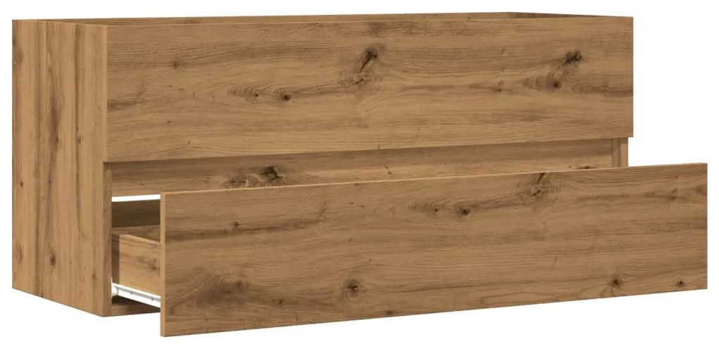 Ντουλάπι Νιπτήρα Αρτισιανή Δρυς 100x38,5x45 εκ. Επεξ. Ξύλο - Καφέ