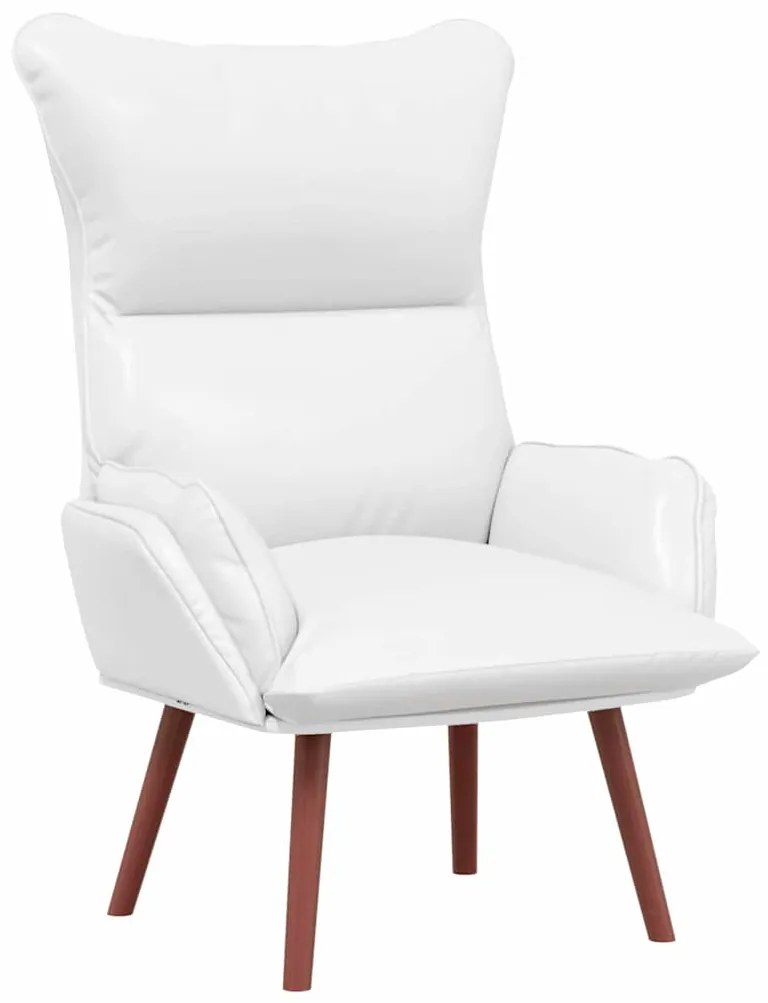 vidaXL Χαλαρωτική Πολυθρόνα Λευκό 69 x 74 x 93 εκ. Τεχνητό δέρμα