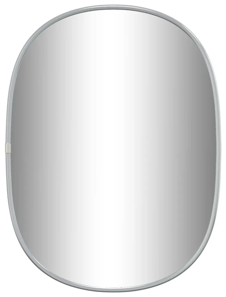 vidaXL Καθρέφτης Τοίχου Ασημί 40x30 εκ.