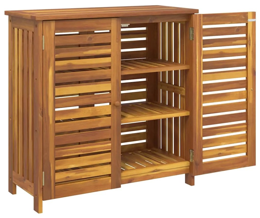 vidaXL Ντουλάπι Κήπου Φυσικό 90 x 40 x 90 εκ. Στερεό Ξύλο Ακακίας