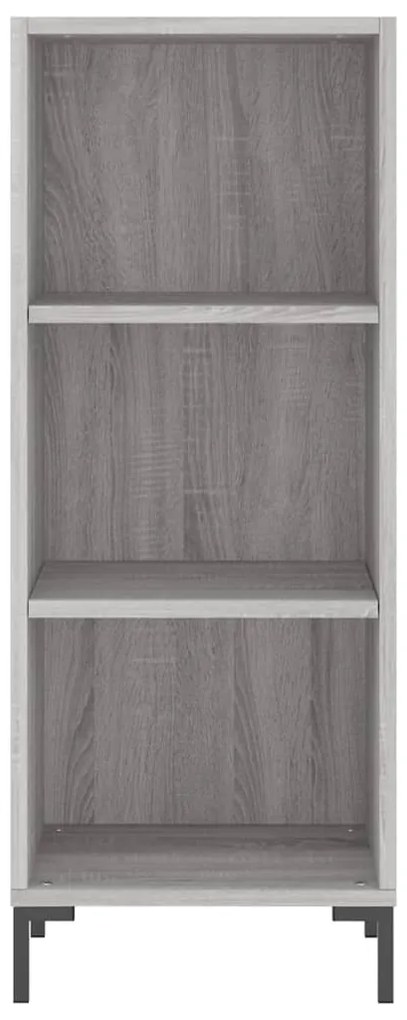 vidaXL Μπουφές Sonoma Γκρι 34,5 x 34 x 180 εκ. από Επεξεργασμένο Ξύλο