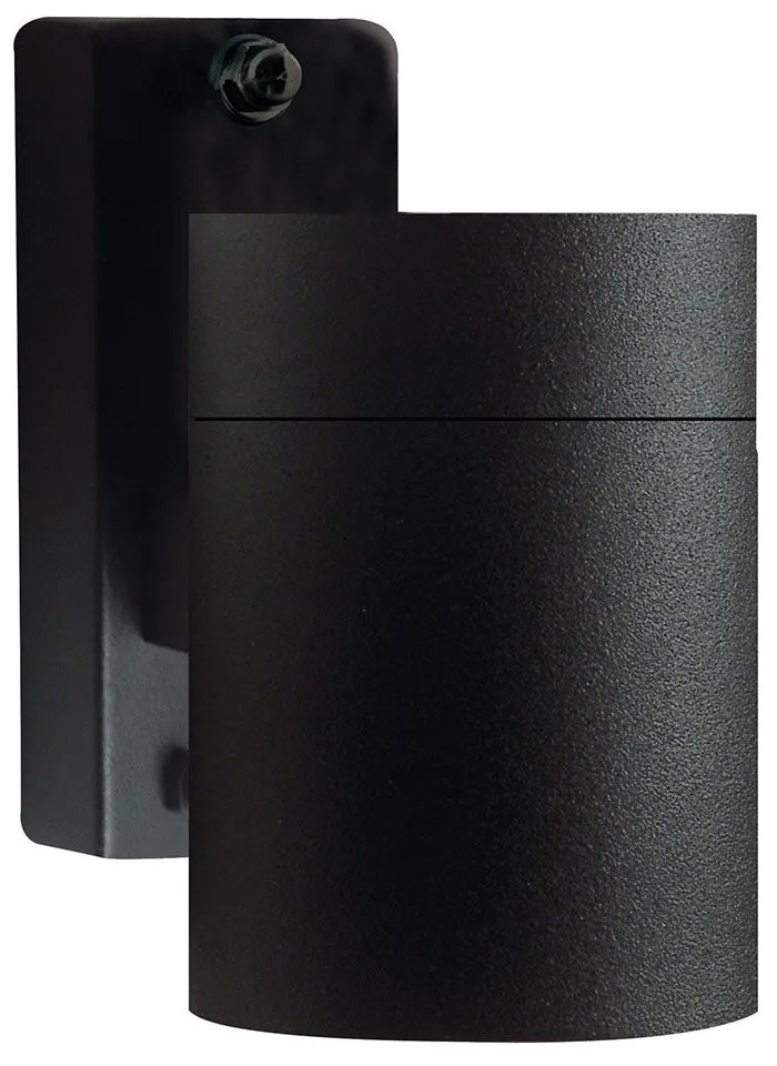 Φωτιστικό Τοίχου Tin 21269903 11,6x12cm 1xGU10 35W IP54 Black Nordlux Metal, Glass
