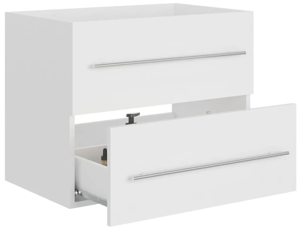 vidaXL Ντουλάπι Νιπτήρα Λευκό 60 x 38,5 x 48 εκ. από Επεξ. Ξύλο