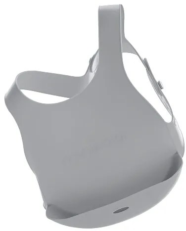 Σαλιάρα Σιλικόνης εύκαμπτη MinikOiOi Grey