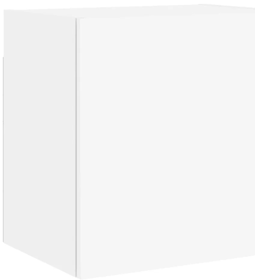 vidaXL Έπιπλο Τοίχου Τηλεόρασης Λευκό 40,5x30x40 εκ. από Επεξ. Ξύλο