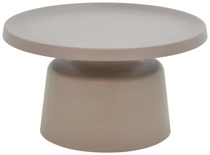 Βοηθητικά τραπέζια Ginoze Inart cappuccino μέταλλο 2τεμ 70x70x40 εκ.