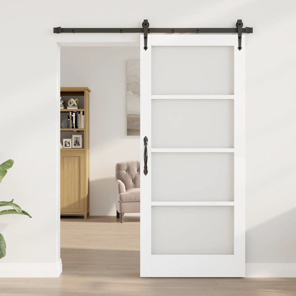vidaXL Συρόμενη Πόρτα με Σετ Υλικών 'ORKDAL' Λευκή 86x198.5 εκ.