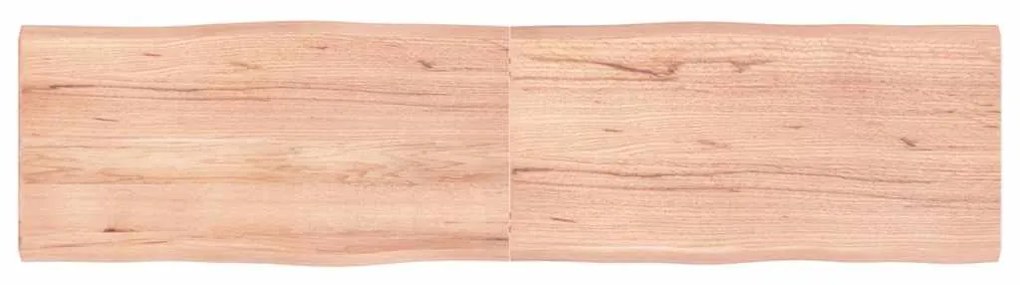 vidaXL Επιφ Τραπεζιού Αν Καφέ 160x40x(2-4)εκ.Ακατέργ. Μασίφ Ξύλο Δρυός