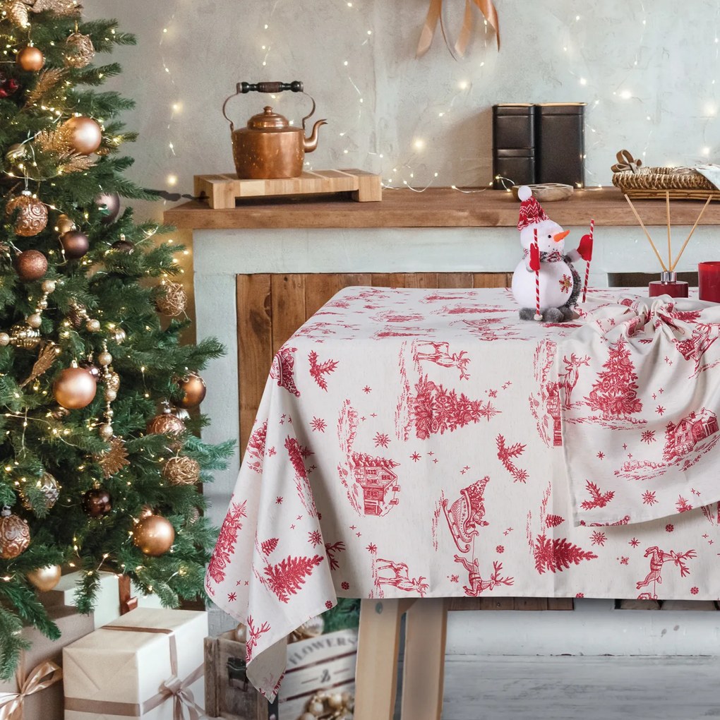 ΤΡΑΠΕΖΟΜΑΝΤΗΛΟ 140x220cm DAS HOME - CHRISTMAS 0772