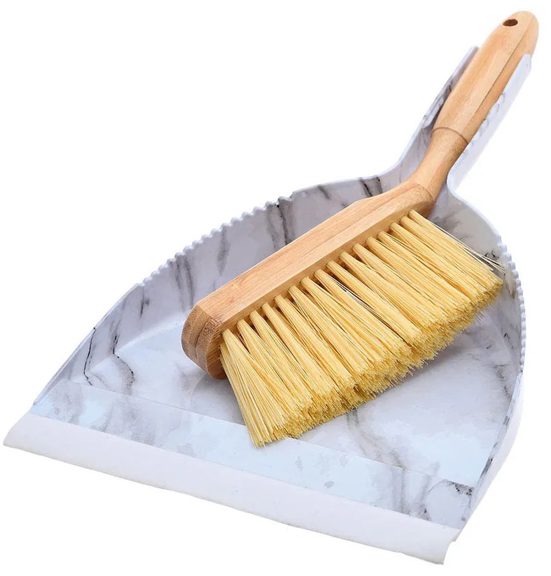 Σκουπάκι Με Φαράσι Estia Bamboo Essentials Marble 04-14360