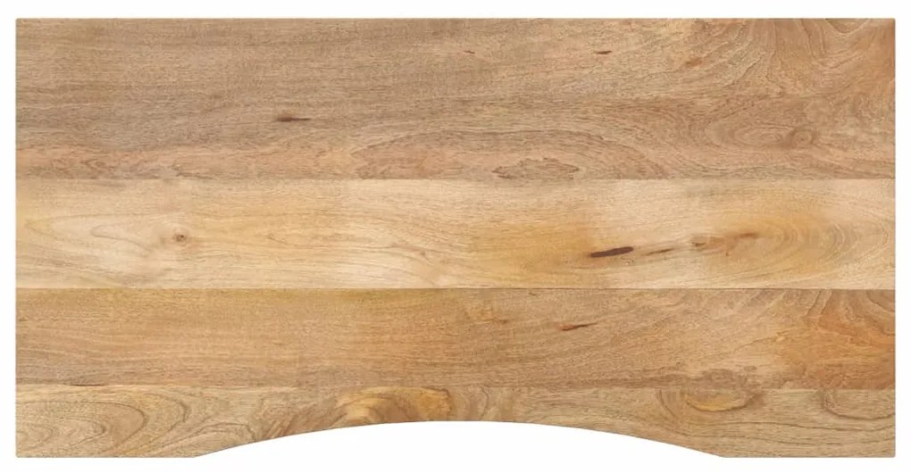 vidaXL Επιφάνεια Γραφείου Καμπύλη 110x50x2,5 εκ Μασίφ Ακατ. Μάνγκο