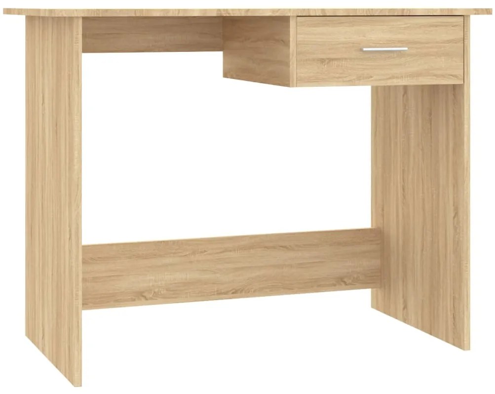 vidaXL Γραφείο Χρώμα Sonoma Δρυς 100 x 50 x 76 εκ. από Επεξ. Ξύλο