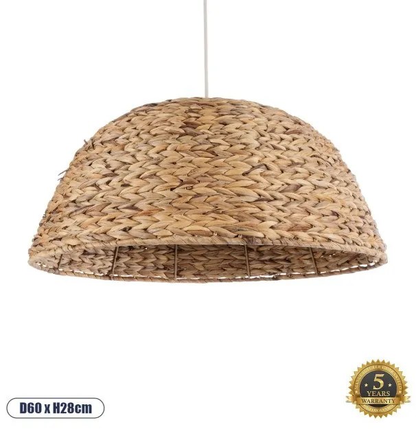 Boho Κρεμαστό Φωτιστικό Οροφής Μονόφωτο 01847 GloboStar-1847-Μπεζ 01847