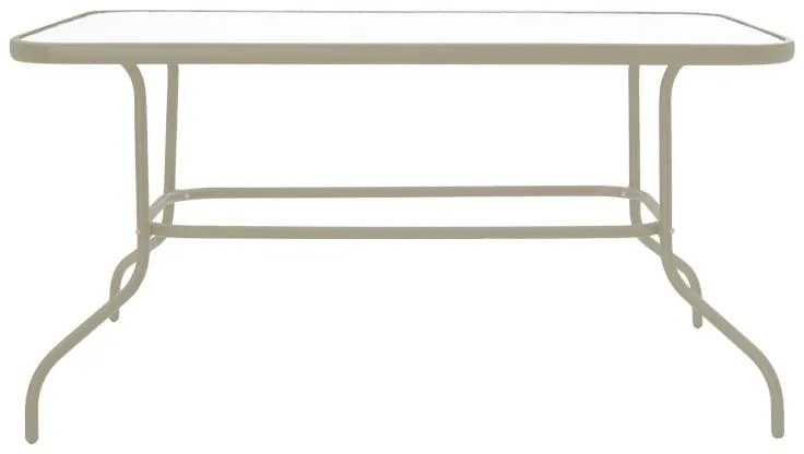 Σετ κήπου Τραπεζαρία Tade - Valor σετ 5 τεμ. μέταλλο - γυαλί σαμπανιζέ 110x60x70 εκ. 110x60x70 εκ.