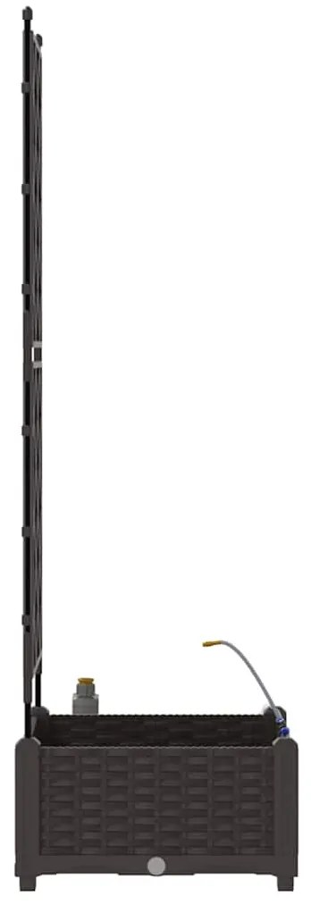 vidaXL Ζαρντινιέρες κήπου Καφέ 40 x 40 x 126 cm Ατσάλι