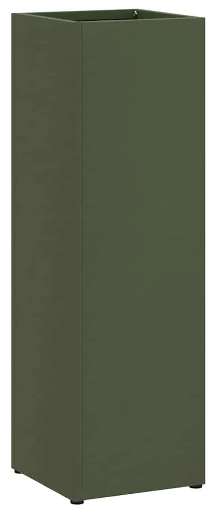 vidaXL Σχέδιο & βάση αποθήκευσης Ελιά 15.5 x 15.5 x 49 εκ Μέταλλο