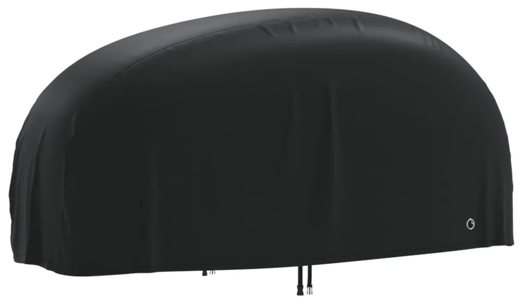vidaXL Κουκούλα Μηχανής Μαύρη 220x95x110 εκ. Ύφασμα Oxford 210D