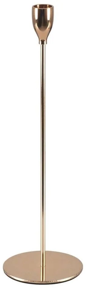 Κηροπήγιο Isabella 35105  Φ10x33cm Bronze GloboStar Metal