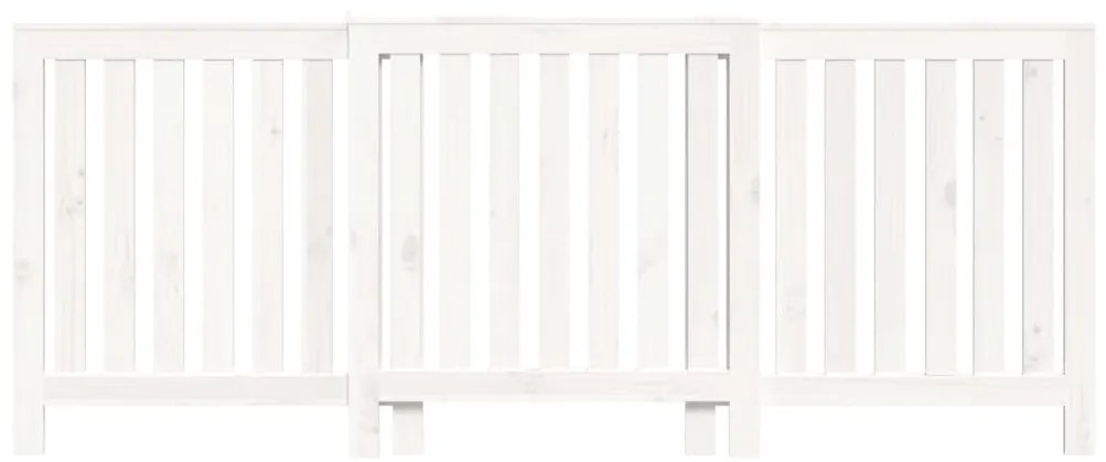 vidaXL Κάλυμμα Καλοριφέρ Λευκό 210x21x85 εκ. από Μασίφ Ξύλο Πεύκου