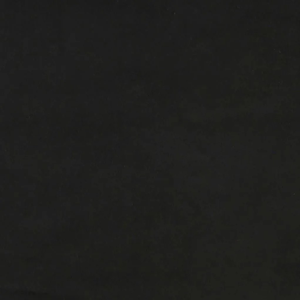 Κεφαλάρι με Πτερύγια Μαύρο 93x16x78/88 εκ. Βελούδινο - Μαύρο