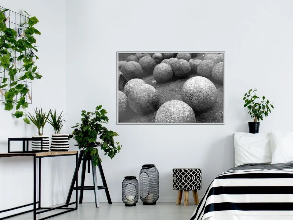 Αφίσα - Stone Spheres - 30x20 - Χρυσό - Χωρίς πασπαρτού