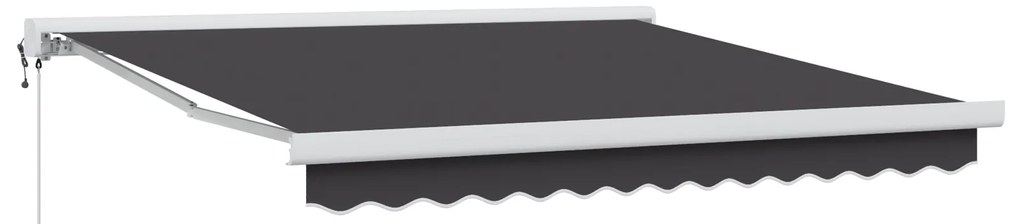 vidaXL Αυτόματη Ανασυρόμενη Τέντα Ανθρακί 300x250 εκ.