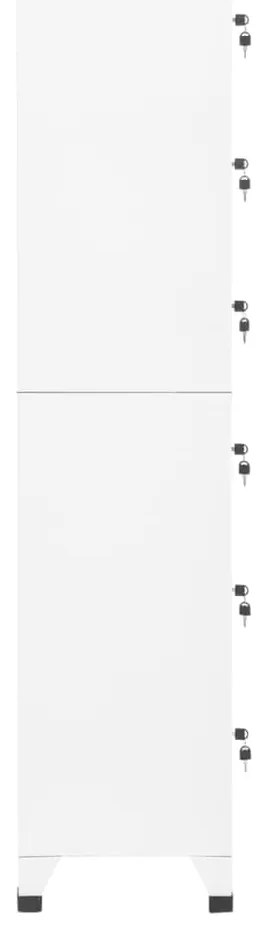 vidaXL Φοριαμός Λευκός 38 x 40 x 180 εκ. Ατσάλινος
