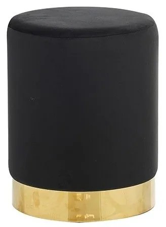 LINDA/S ΣΚΑΜΠΟ BLACK VELVET ΥΦΑΣΜΑ Φ.34Χ42εκ.